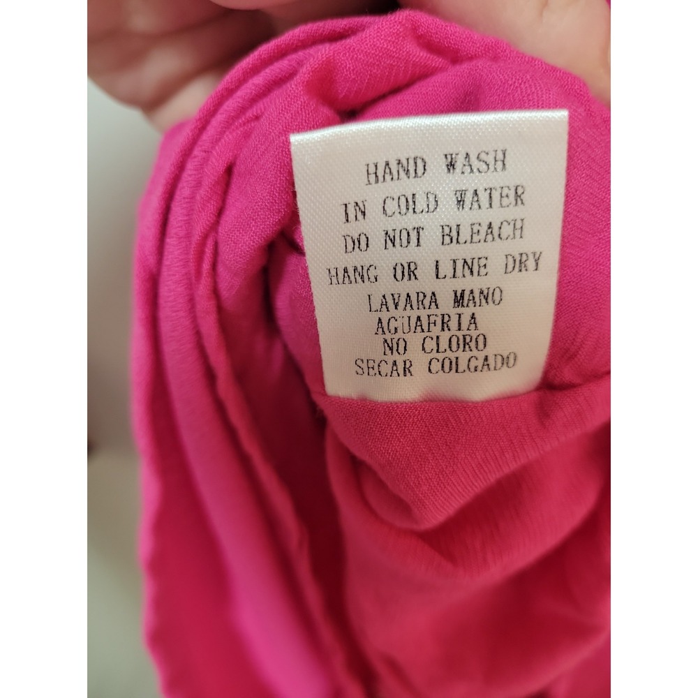 Luxxel Pink Off-Shoulder Ruffle Chiffon Lined Romper M Flutter Sleeve Back Zip - Picture 6 of 10